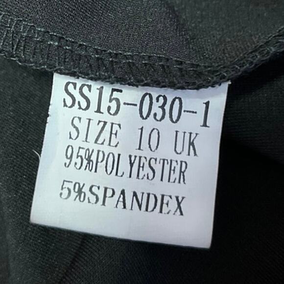 NEW Lavish Alice Black Sleeveless Cami Camisole Pencil Sheath Tank Dress 10 - Picture 5 of 5